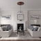 Ekena Millwork Small Classic Medallion (Canopies up to 10"), 40 1/4"OD x 3 1/8"P, Burnished Mahogany Crackle CM40CLBMC - alternate 3